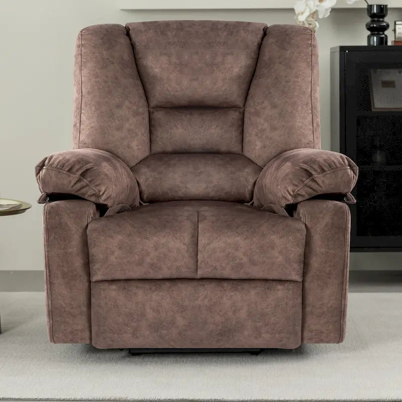 Fauteuil inclinable releveur électrique avec massage, chauffage et minuterie Gris marron