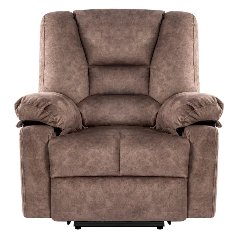 Fauteuil inclinable releveur électrique avec massage, chauffage et minuterie Gris marron