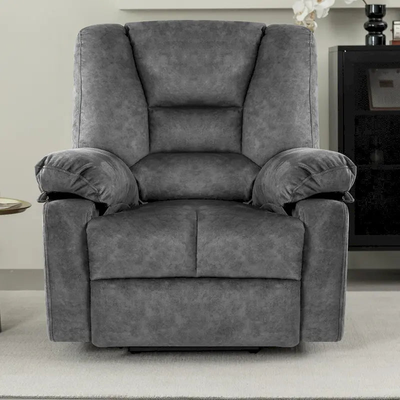 Fauteuil inclinable releveur électrique avec massage, chauffage et minuterie Gris marron