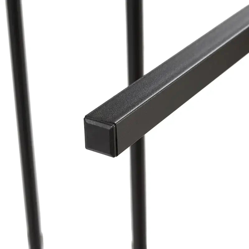Lit plateforme en métal avec éclairage LED, tête de lit en bois et tiroirs de rangement, marron-noir