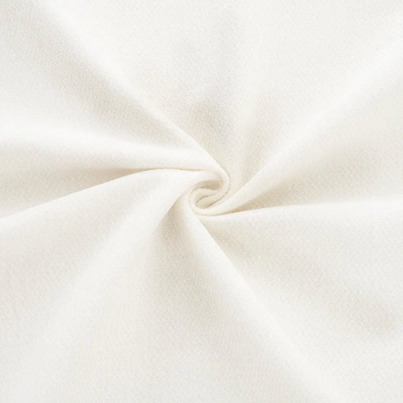 Causeuse en chenille avec pouf de rangement bleu-vert et blanc