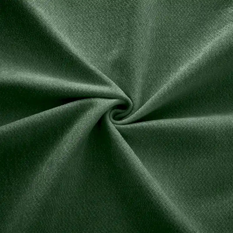 Causeuse en chenille avec pouf de rangement bleu-vert et blanc