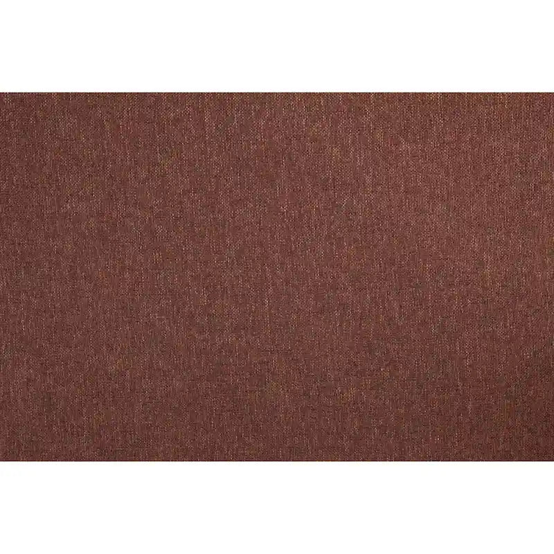 Causeuse transitionnelle en tissu marron avec oreillers décoratifs sarcelle